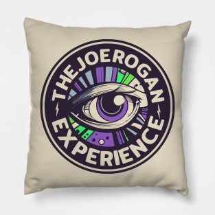 Trippy Eye Logo Art - Joe Rogan Experience Podcast Fan Art Pillow