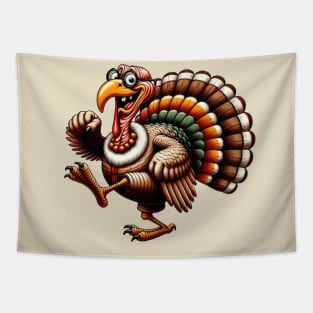 Old Turkey Funny Retro Bird for Thanksgiving Tapestry