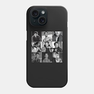 Miles Teller black and white collage Phone Case