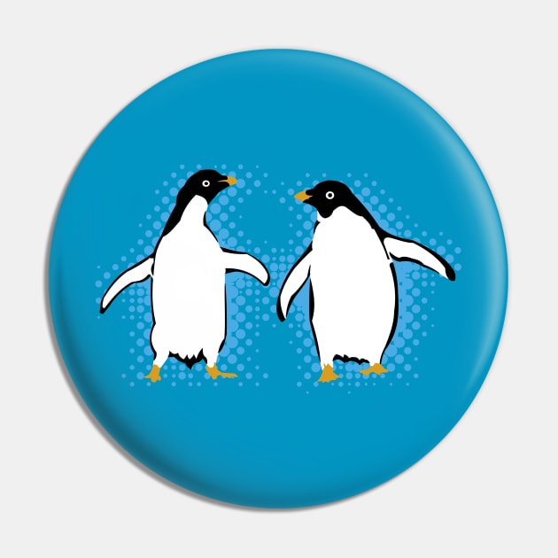 Dancing Penguins Pin by evisionarts