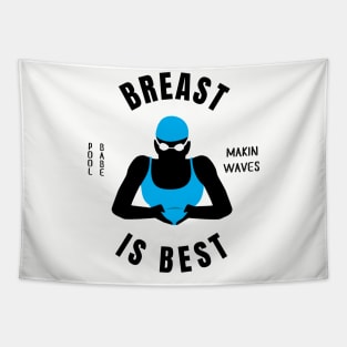 Womens Breaststroke Is Best Girls Swimming Gift Tapestry