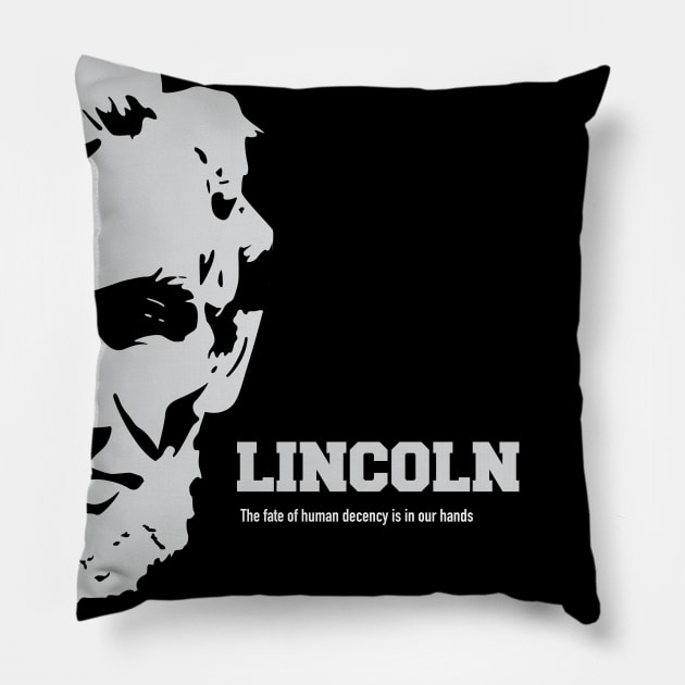 Lincoln - Alternative Movie Poster Pillow by MoviePosterBoy