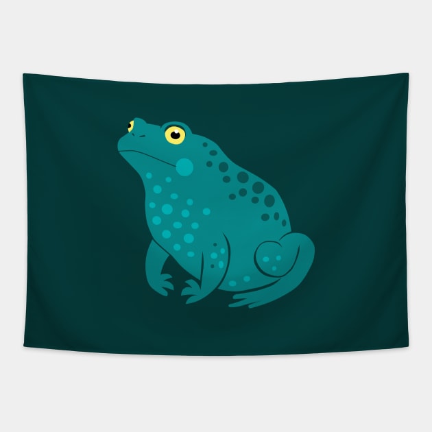 Blue toad Tapestry by Hayh0