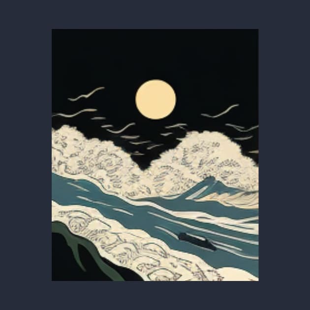 JAPANESE WOODBLOCK PRINT by SHAKIR GAUTAMA 