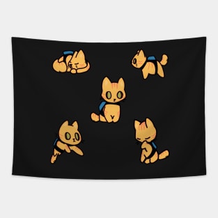 Stray cat game set kawaii cute Tapestry