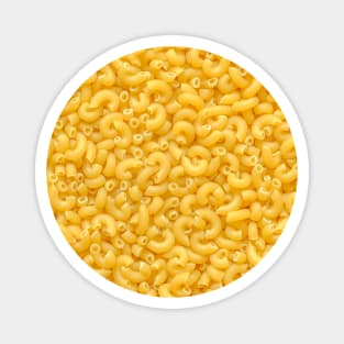 Macaroni Pasta Elbow Noodles Food Photograph Circle Magnet