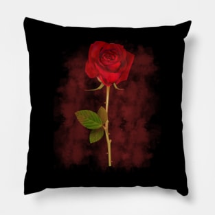 rose in smoke Pillow