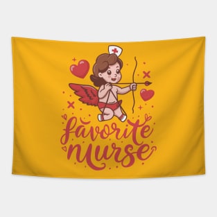 Cupids Favorite Nurse Valentines Day Tapestry