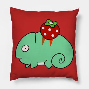 Strawberry Chameleon Pillow