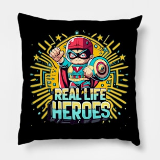 Real-Life Heroes Pillow