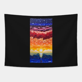 'Sunset As A Divine Gesture' Tapestry