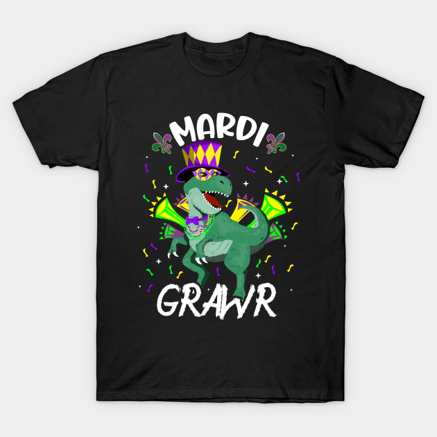 Discover Mardi Gras Dinosaur Costume Gift - Mardi Gras Costume - T-Shirt