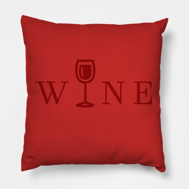 Wine lover design Pillow by Merchenland