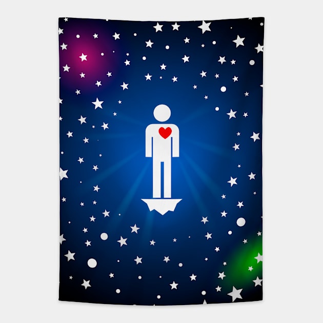 Sideral Loneliness Tapestry by Maxsomma