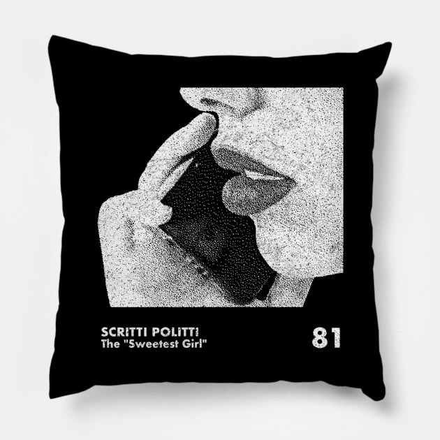 Scritti Politti / Minimalist Graphic Artwork Design Pillow by saudade