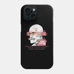 Emile Durkheim Phone Case