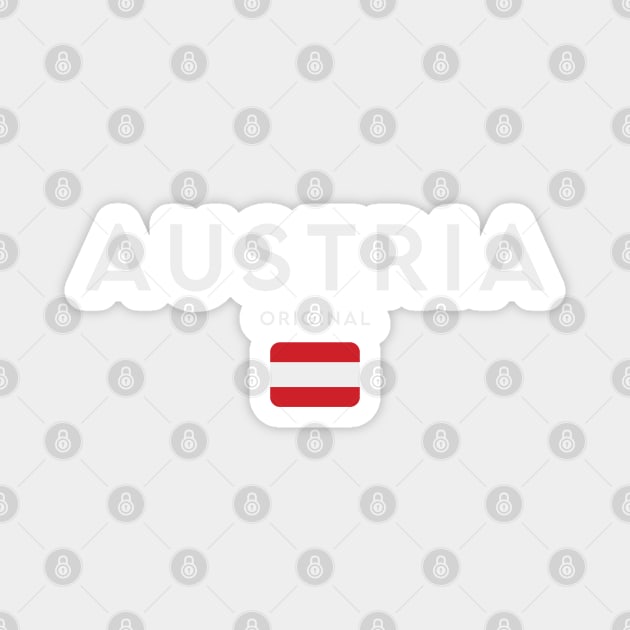 Austria flag, austrian flag Magnet by eka123