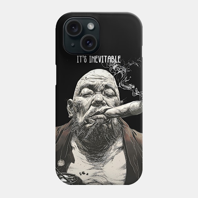 Puff Sumo: It’s Inevitable, Roll With It and Chill on a Dark Background Phone Case by Puff Sumo