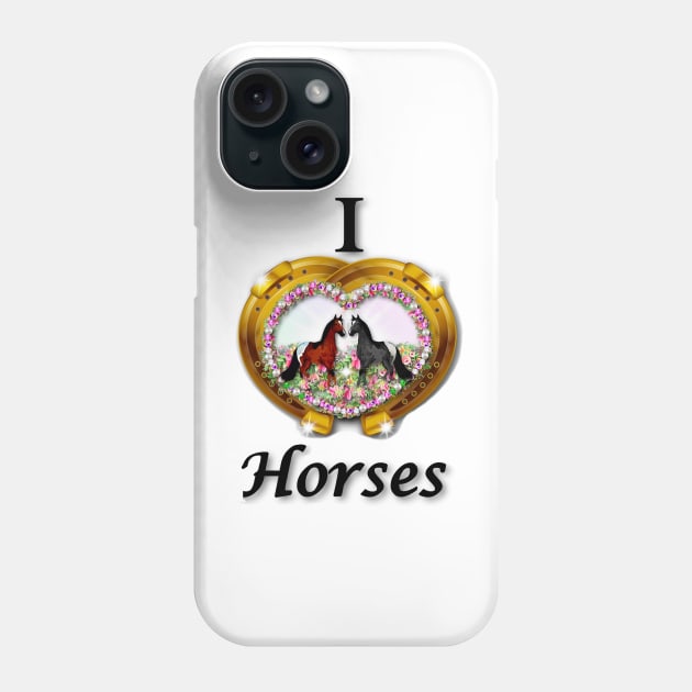 Horse Lover Phone Case by KC Morcom aka KCM Gems n Bling aka KCM Inspirations