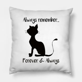 Cat Lovers unconditional Love Quote Pillow