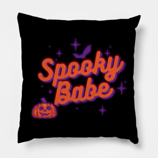 Spooky Babe Ever Pillow by Milochka