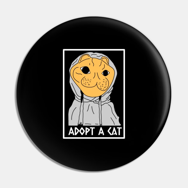 Adopt A Cat Pin by Aisiiyan