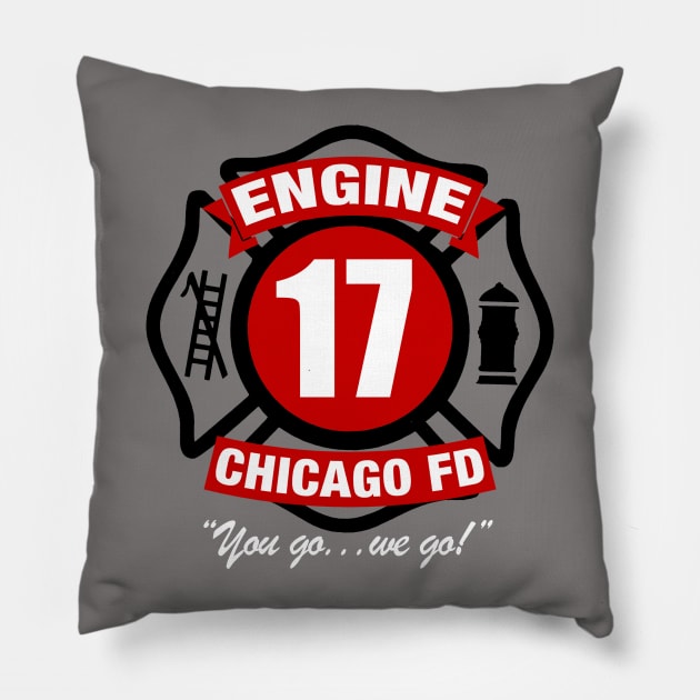 Engine 17 Cross Pillow by PopCultureShirts
