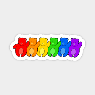 Gay Bear Rainbow Pride Magnet