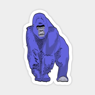 blue gorilla Magnet