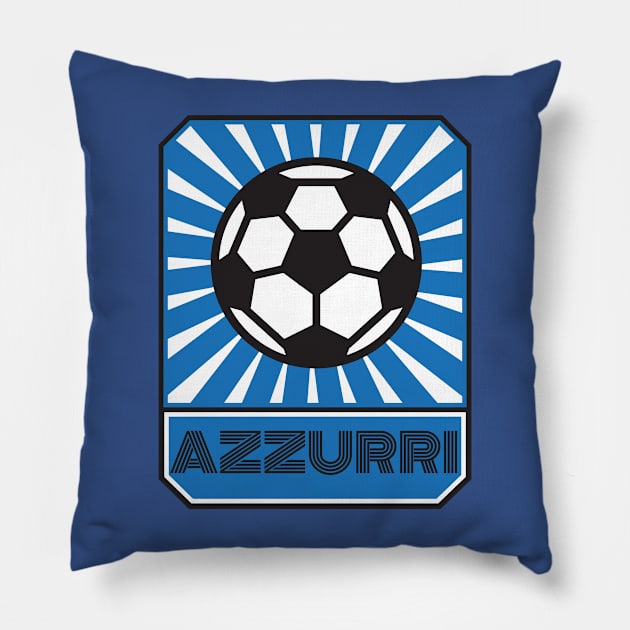 Italy Azzurri Soccer Team Pillow by Rayrock76