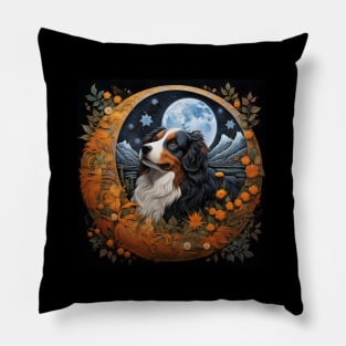 Bernese Mt. Dog Illustration Pillow