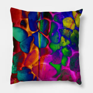 Abstract Art Design Burst of Colors Pillow