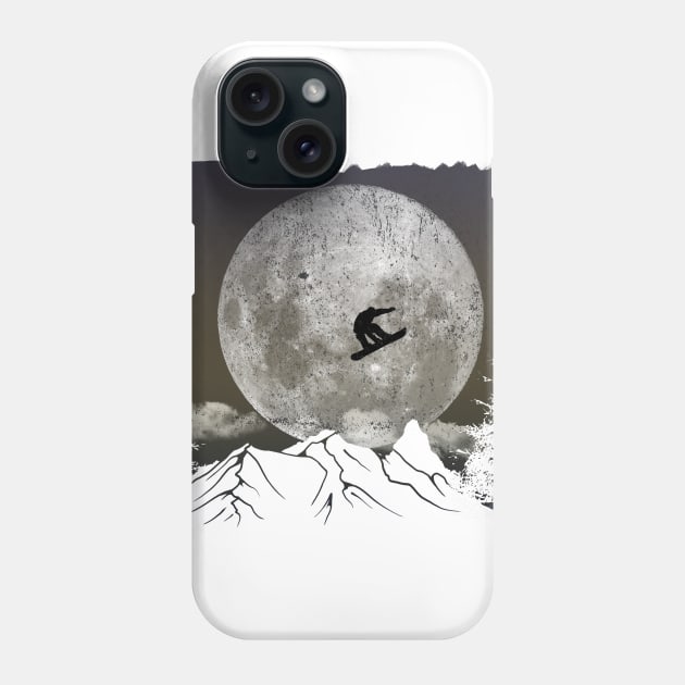 Snowboard Freestyle - Winter Night Phone Case by MerlinArt