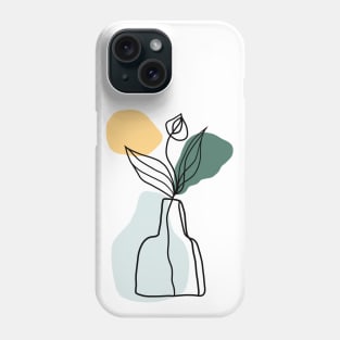 Abstract flower vase Phone Case