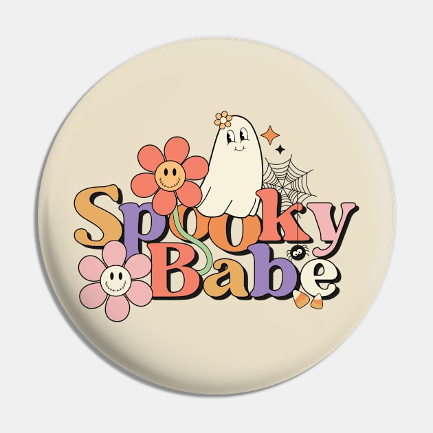 Spooky Babe Pin by LMW Art