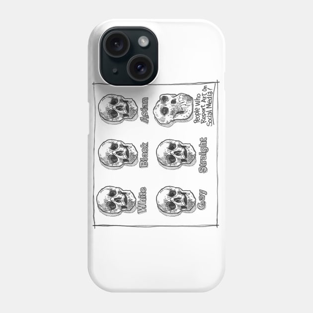 People who report art on social media Phone Case by HinkleArt