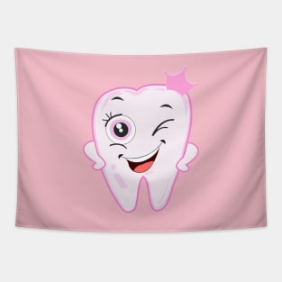 Baby first tooth for girl Tapestry