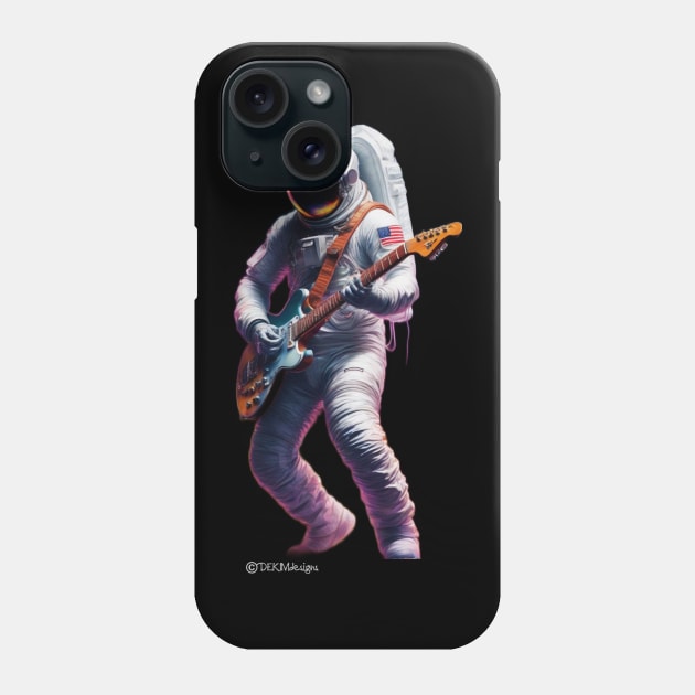 Rock N' Roll Astronaut Phone Case by dekimdesigns