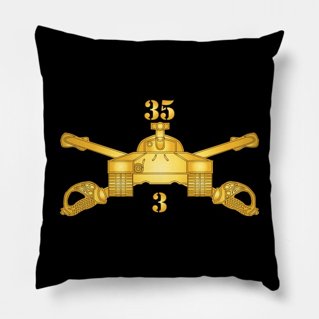 3rd Bn, 35th Armor - Armor Branch wo Txt X 300 Pillow by twix123844