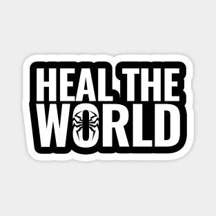 Heal The World (white) Magnet