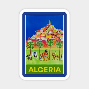 ALGERIA Vintage Advertising Travel Print Magnet