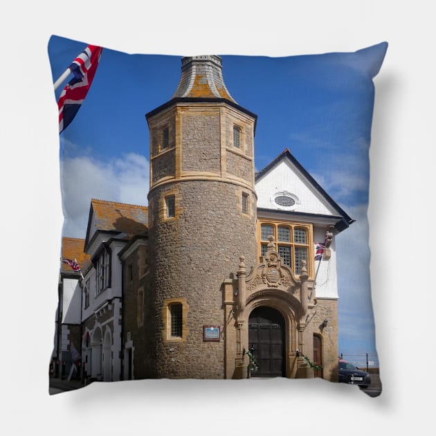 Lyme Regis,The Guildhall. Pillow by JonDelorme