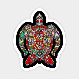 sea turtle art Magnet