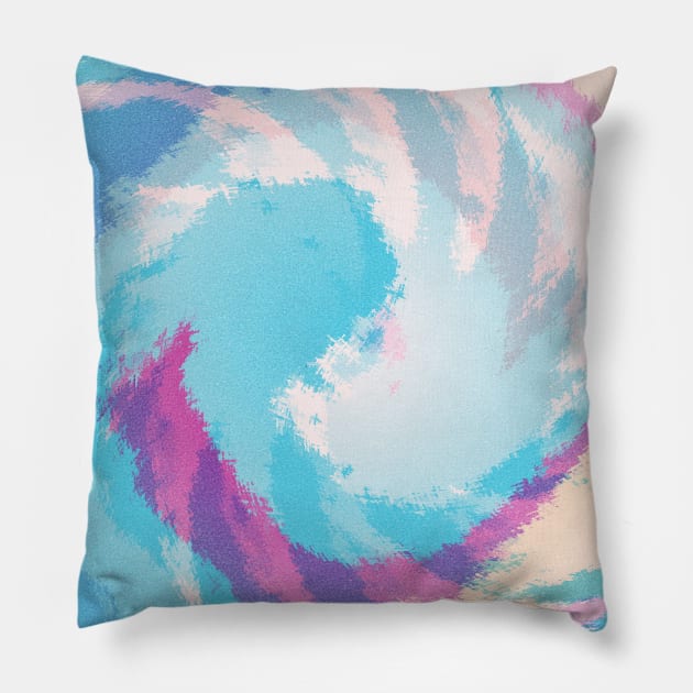 Abstract Unicorn Lines Pattern Pillow by Peaceful Space AS