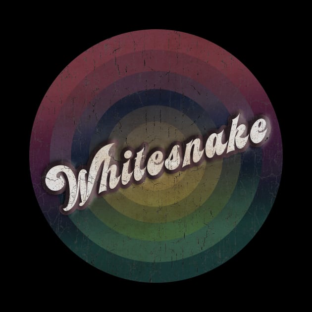 retro vintage circle Whitesnake by NamaMarket01