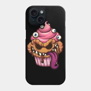 Cupcake halloween monster Phone Case