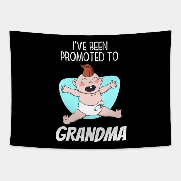 Promoted to Grandma Tapestry by Foxxy Merch