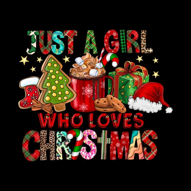 Just A Girl Who Loves Hot Cocoa Funny Christmas Shirt by Bruna Clothing