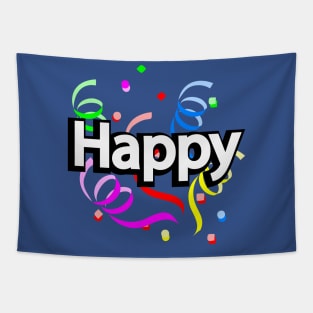 Happy typographic logo design Tapestry