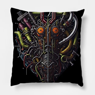 Cyborg Hearts Pillow